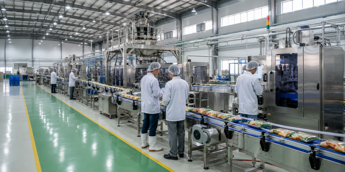 Compact RV Worm Gearboxes for Food Packaging Automation