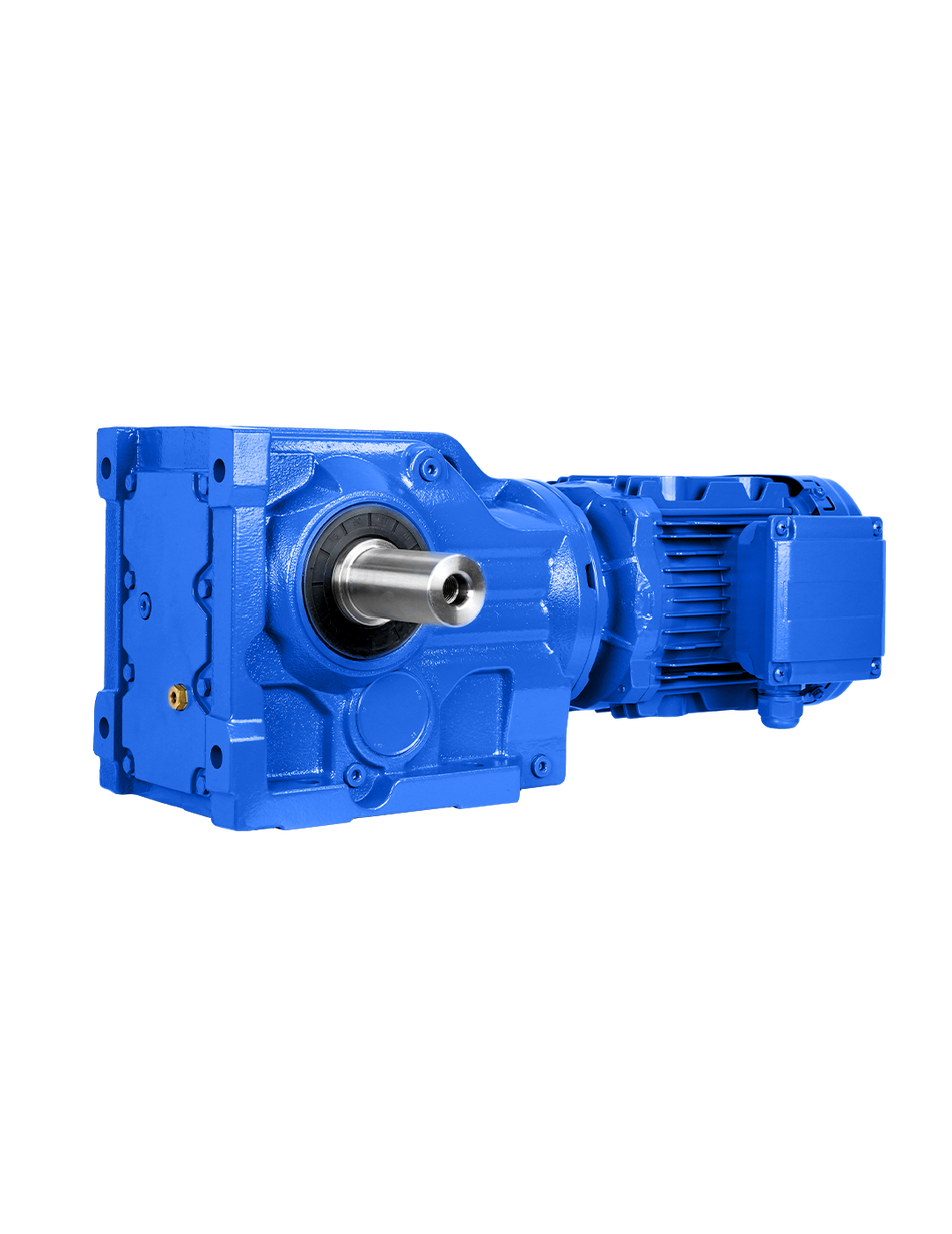 K Series Transmission Industrial Helical Gearbox With Motor