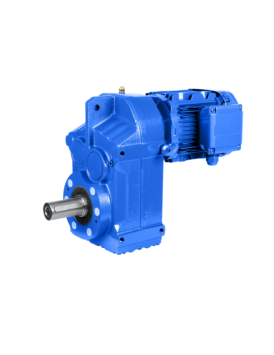 F Series Transmission Industrial Helical Gearbox with Motor