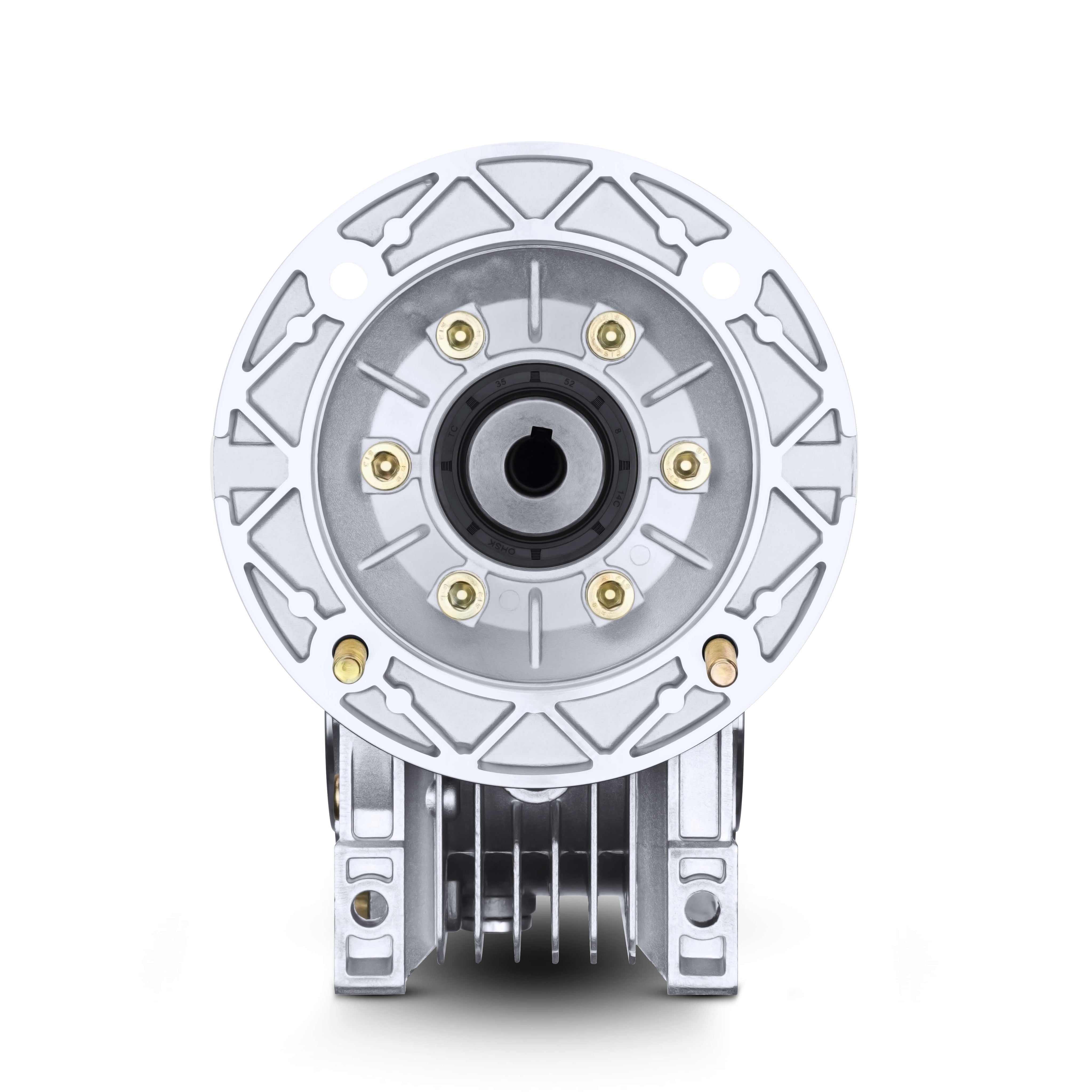 NMRV compact aluminum worm gearbox - front view